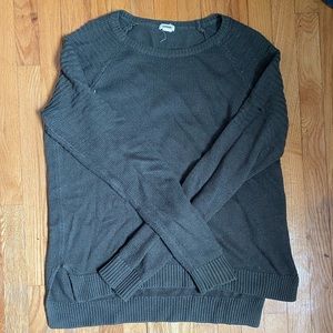 3/$15 Olive green Garage sweater